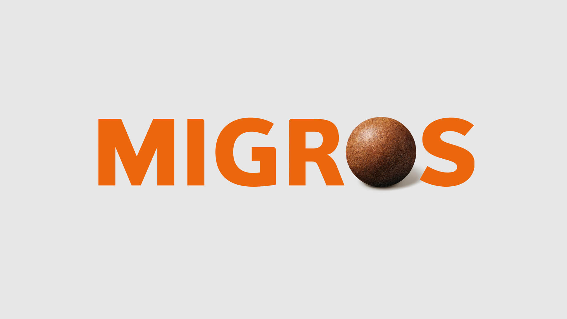 Migros Logo mit Coffee Ball für CoffeeB Lancierung